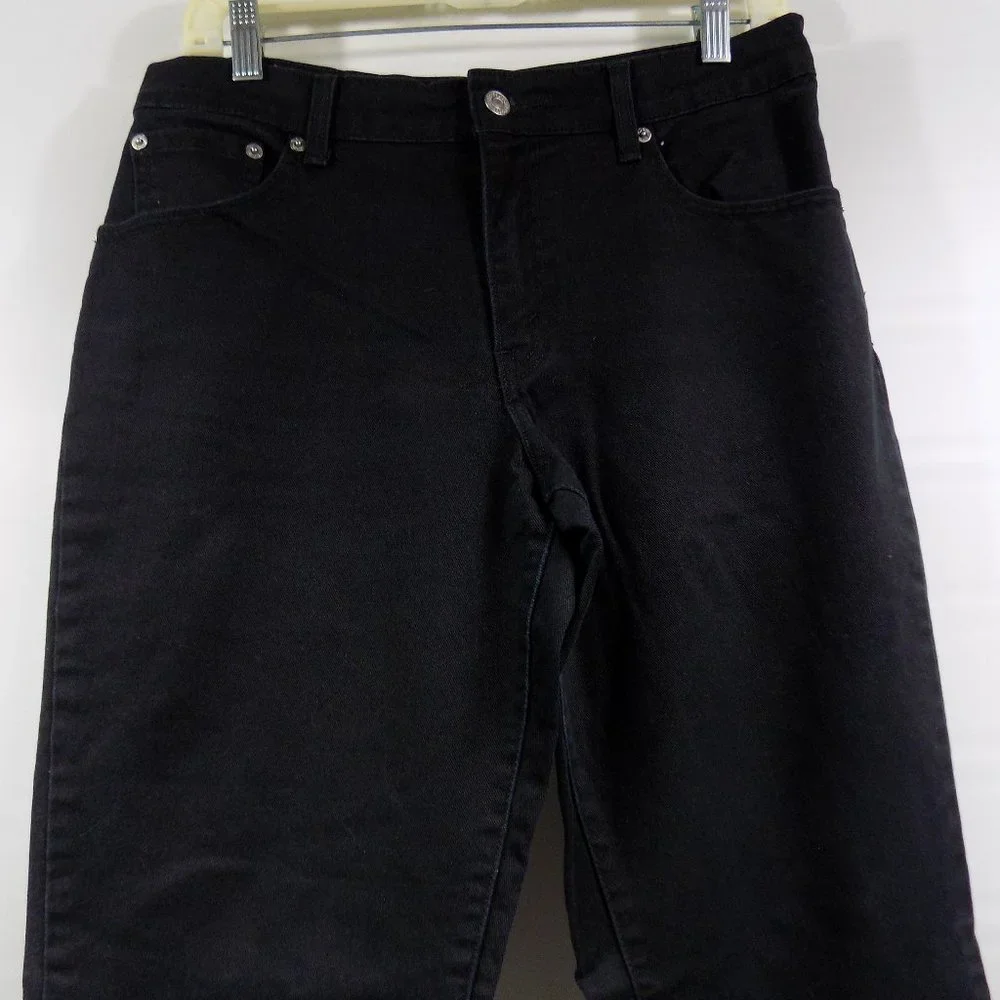 Levi's 550 Relaxed Boot Cut Black Jeans Size 10M - Picture 3 of 10